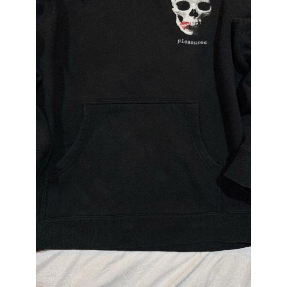 Pleasures Skull Graphic Hoodie “Making Out” - Size Large Streetwear - Punk Goth - Picture 14 of 15